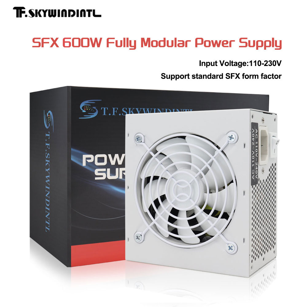 Pc Gaming Watt - T.F.SKYWINDINTL SFX 600W Catu Daya Modular