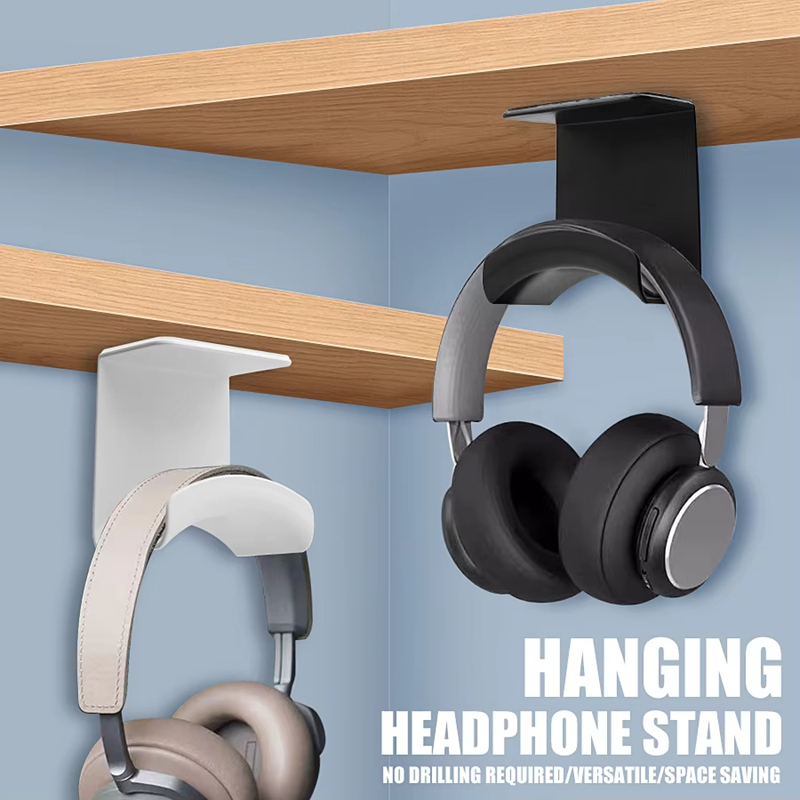 Headset Stand - Penyangga Headphone Universal, Gantungan Dinding Plastik