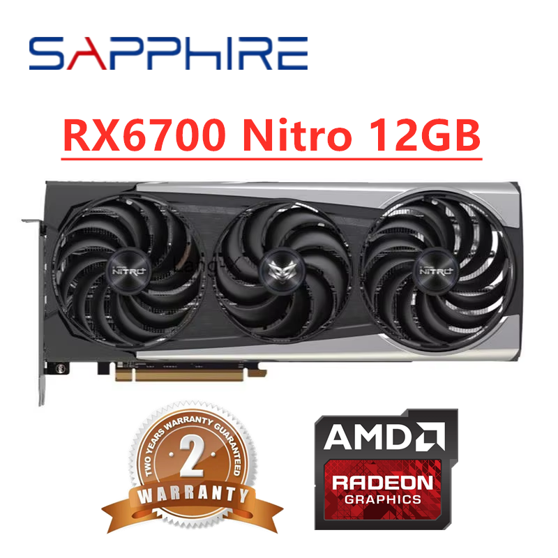Pc Gaming Vr - Kartu Grafis GPU Sapphire RX 6700