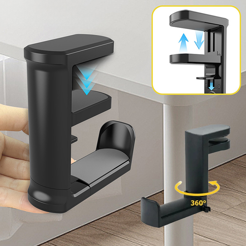 Headset Stand - Penjepit Meja Tanpa Paku untuk Earphone,
