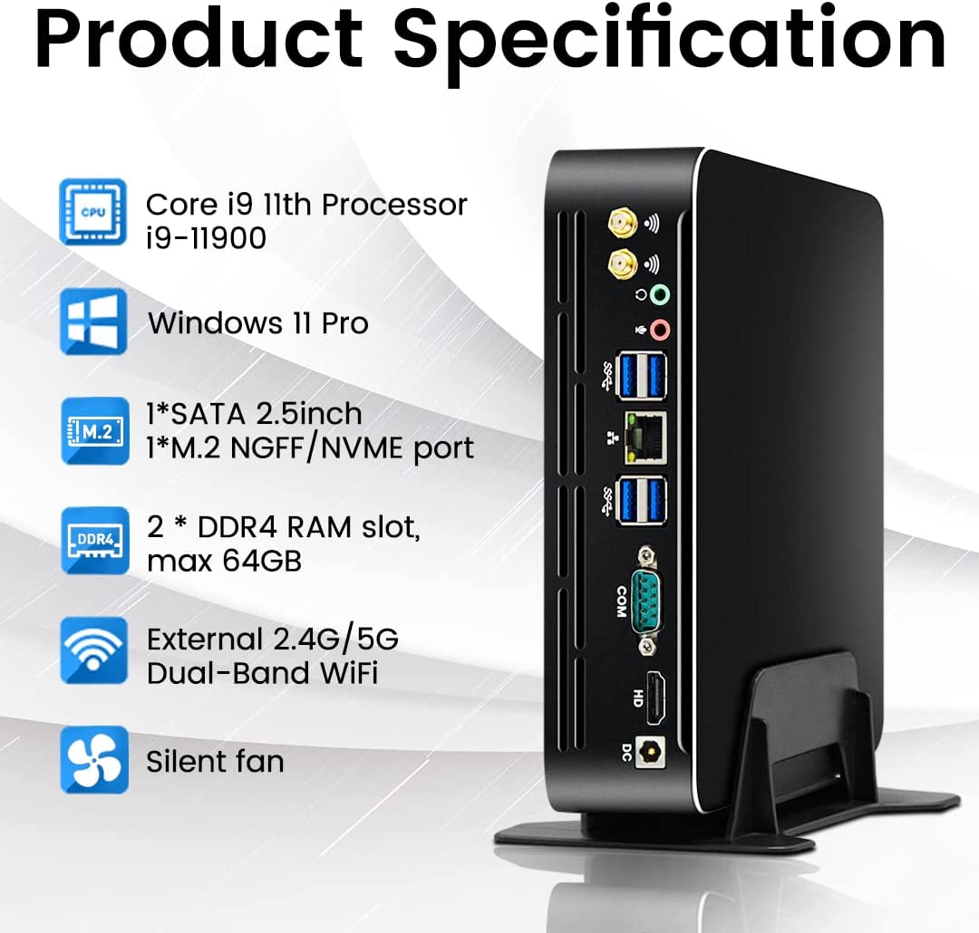 Pc Gaming Cpu - Partaker Mini PC Intel Generasi ke-11