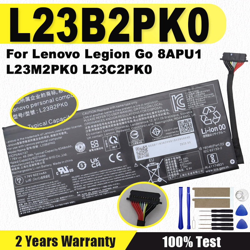 Pc Gaming Legion - Baterai L23B2PK0 Baru 7.76V 49.2Wh 81Wh