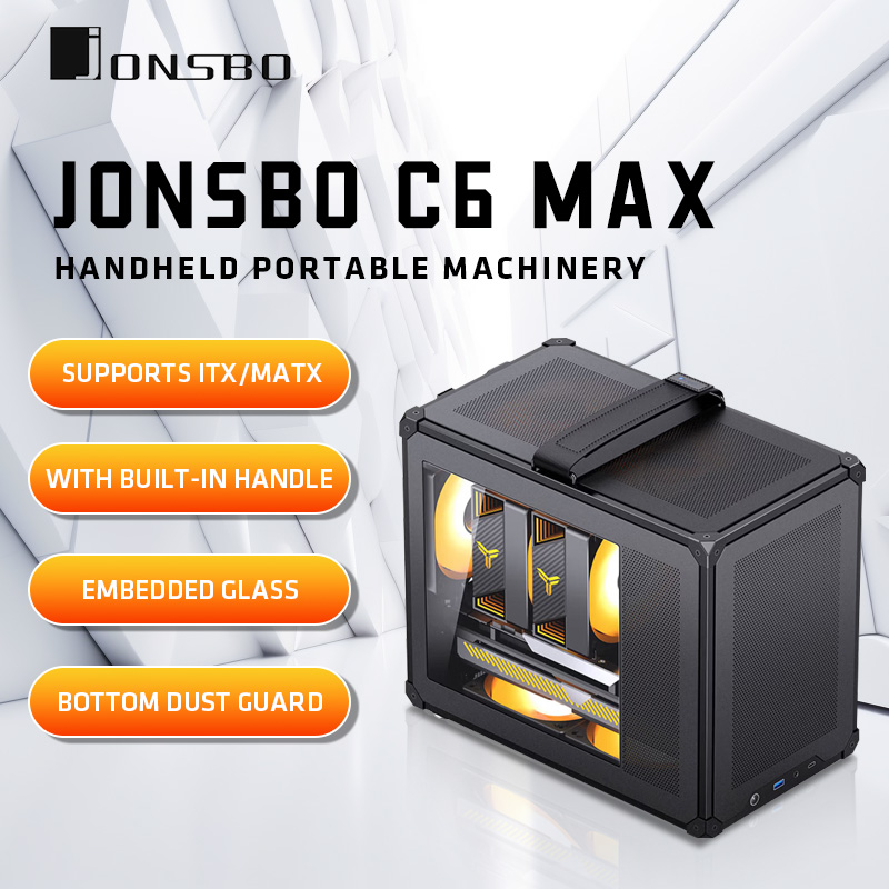 Pc Gaming Center - Casing JONSBO C6 MAX Mesh Handle