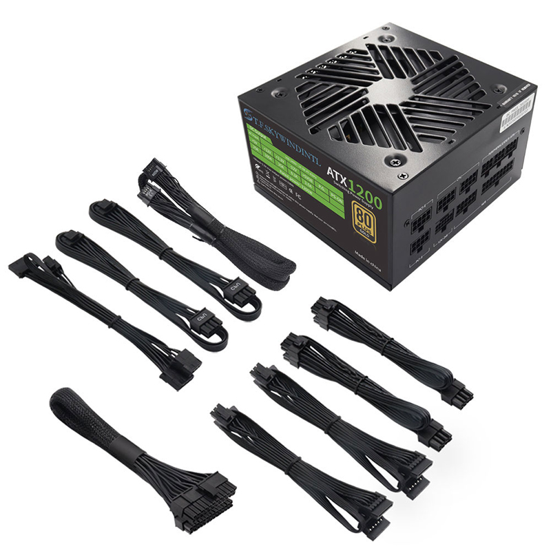 Pc Gaming Watt - PCIE catu daya PC 5.0 1200W,