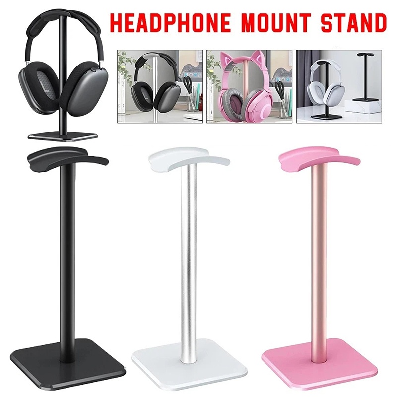 Headset Stand - 1 Buah Tempat Headphone Plastik Universal