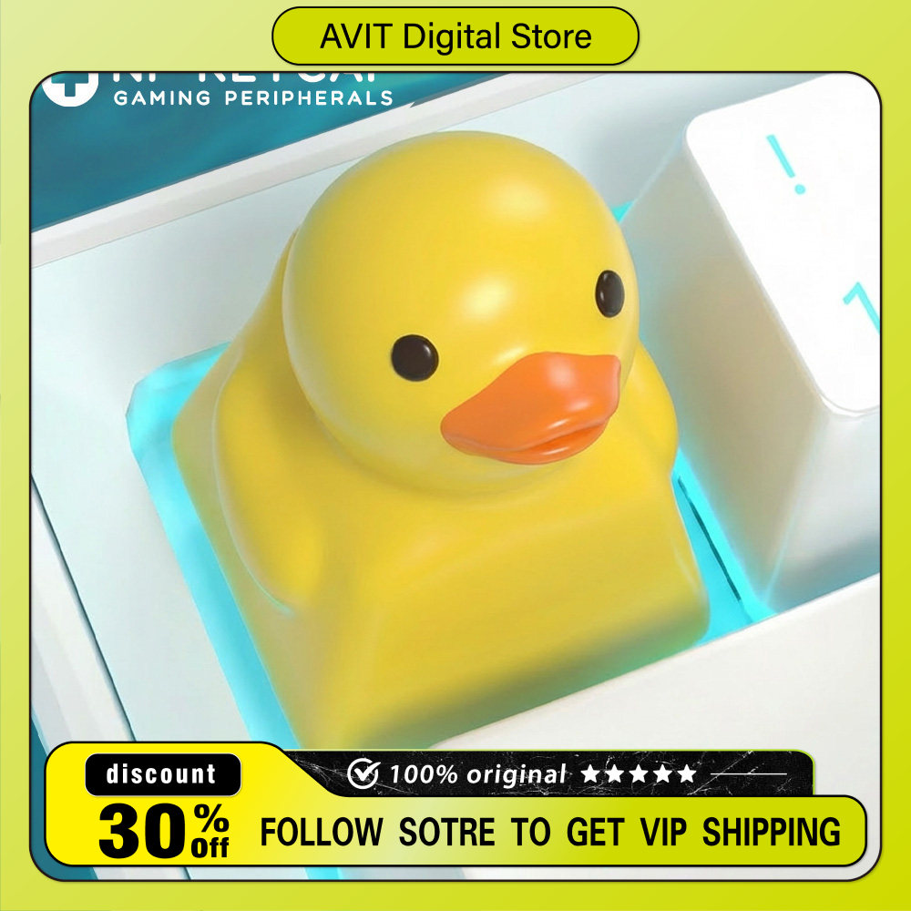 Pc Gaming Yellow - Tutup Tombol Keyboard Little Yellow Duck