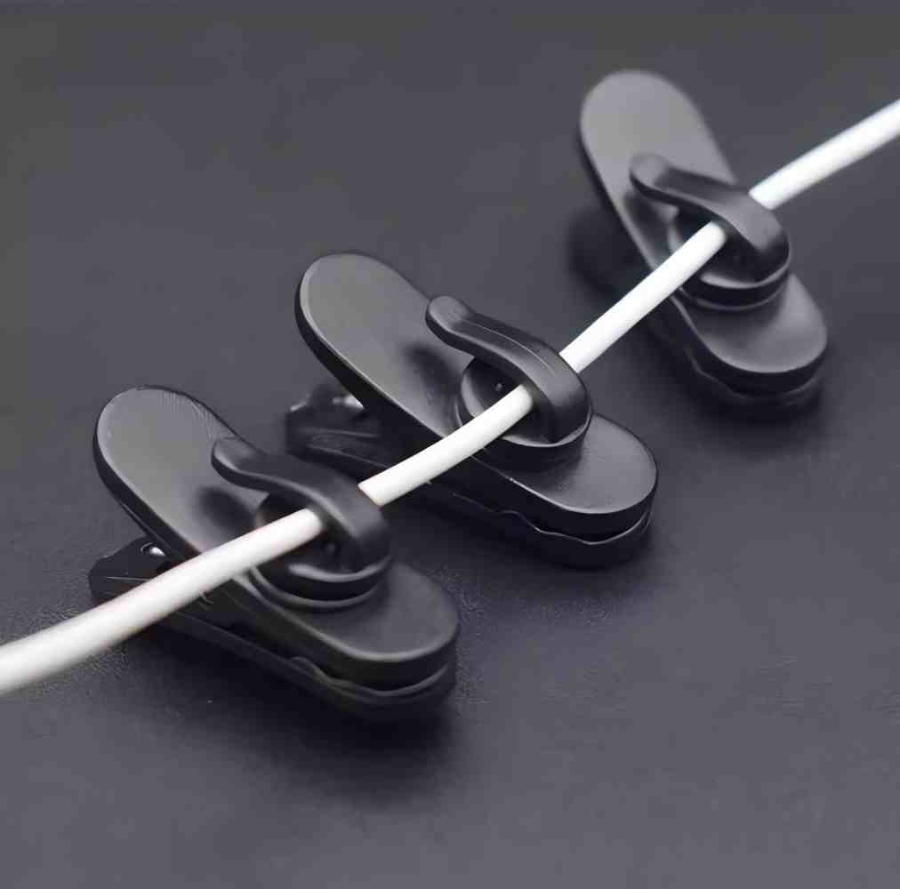 10 buah klip kabel earphone be - Headset Stand ulasan dan harga