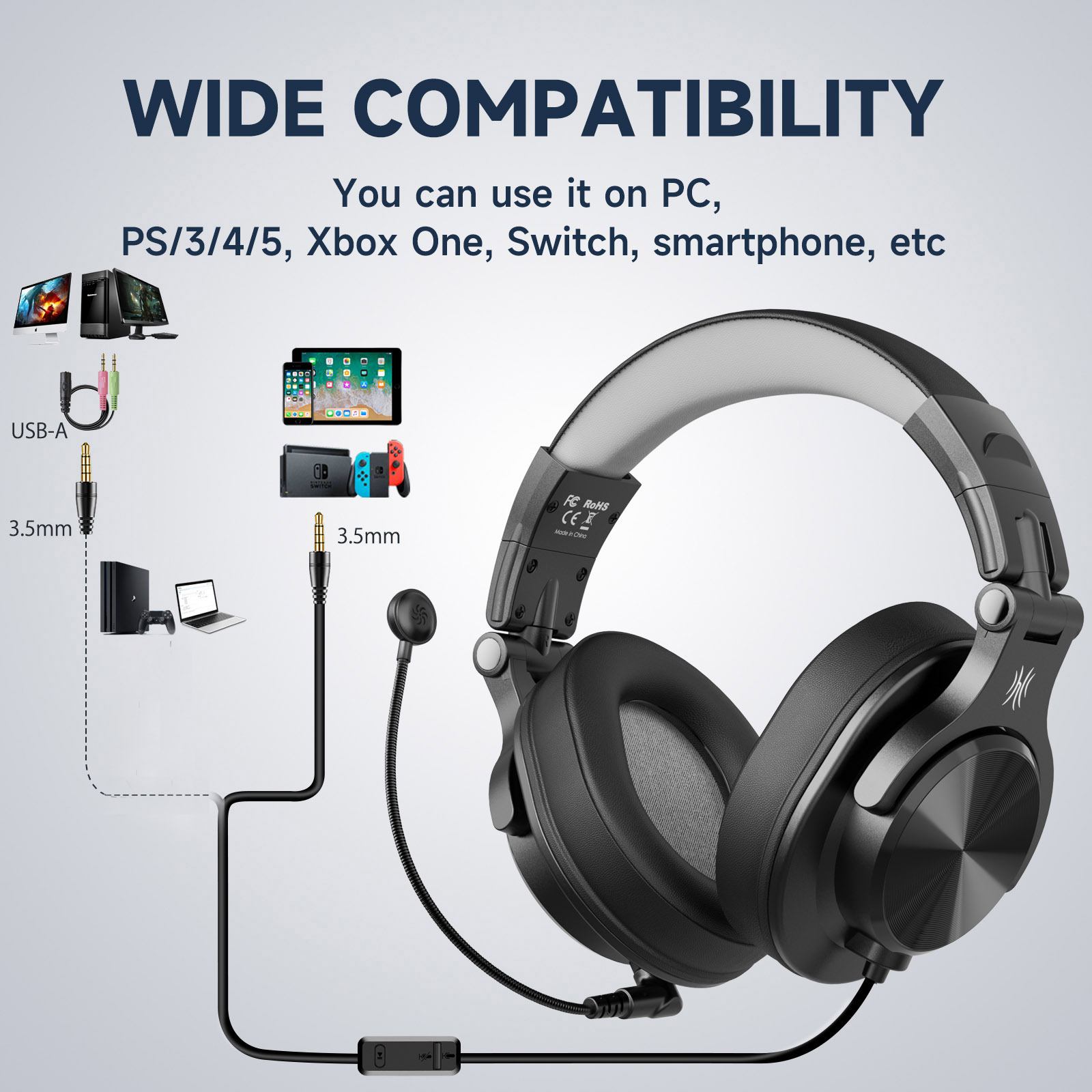 Oneodio A71D Headset game komp - Pc Gaming Center ulasan dan harga