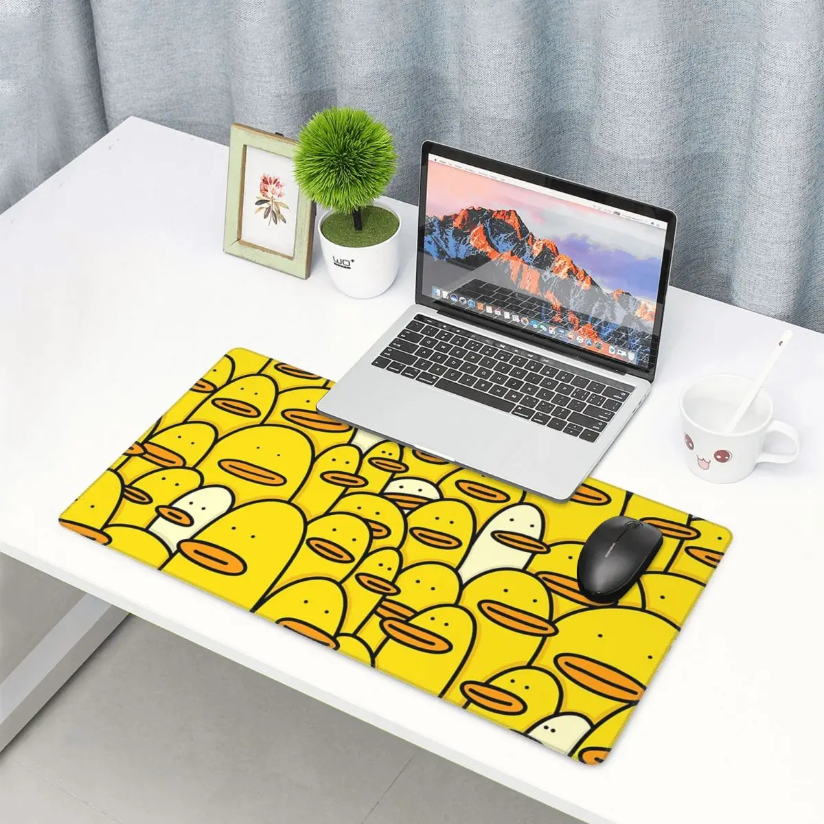 Alas Mouse Besar Pola Bebek Ka - Pc Gaming Yellow ulasan dan harga