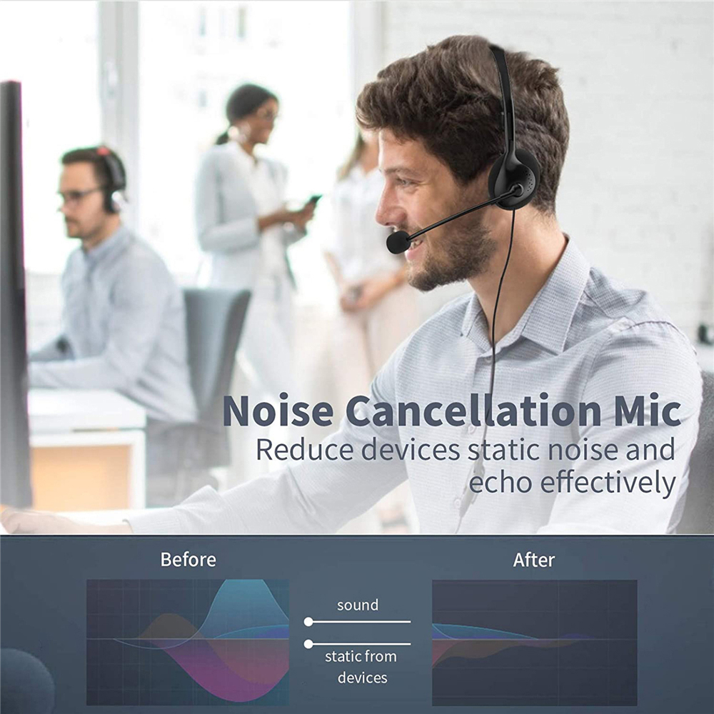 Call Center Headphone Komputer - Pc Gaming Center ulasan dan harga