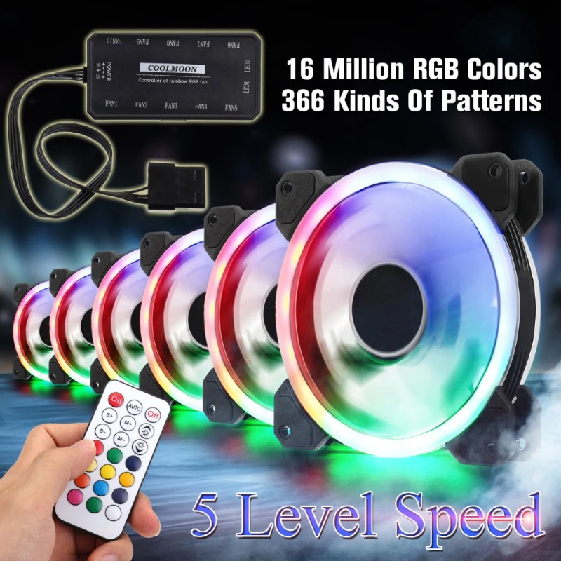 Kipas Pendingin PC RGB 120mm S - Pc Gaming Cpu ulasan dan harga