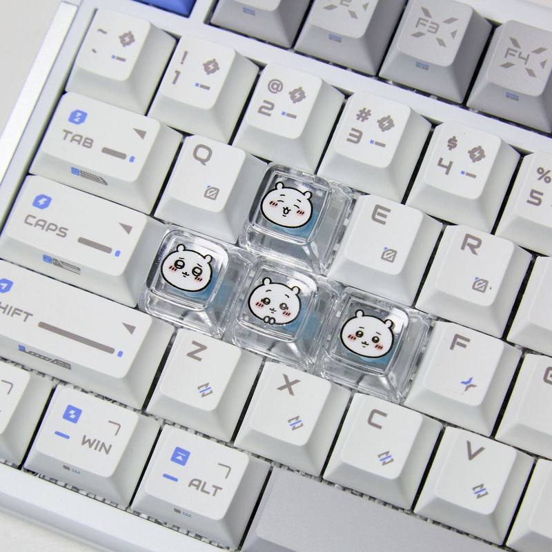 Chiikawa 4 Buah Keycap Transpa - Pc Gaming Simulator ulasan dan harga