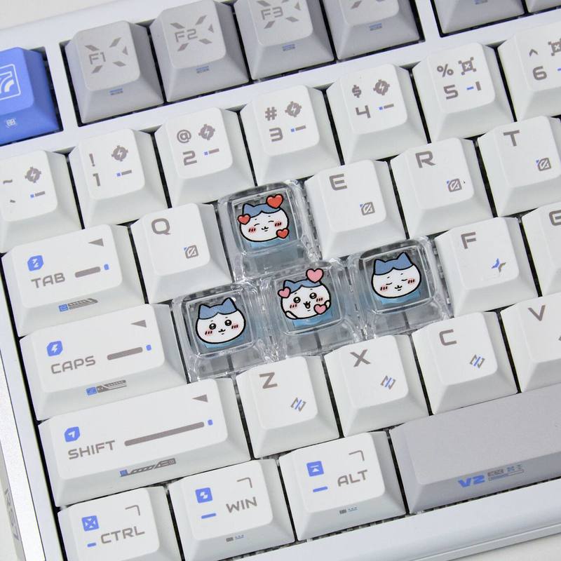 Chiikawa 4 Buah Keycap Transpa - Pc Gaming Simulator ulasan dan harga