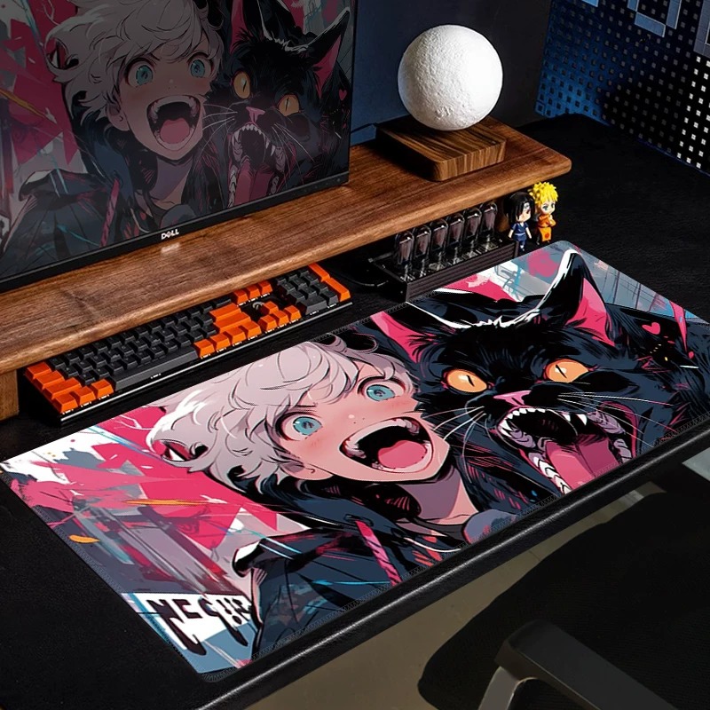 Alas Mouse Gaming Anime Black  - Pc Gaming Yellow ulasan dan harga
