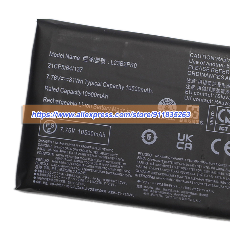 Baterai L23B2PK0 Baru 7.76V 10 - Pc Gaming Lenovo Legion ulasan dan harga
