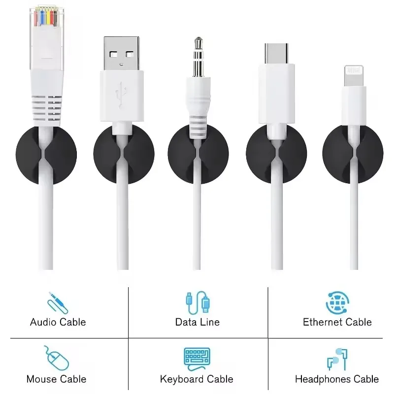 5/50 Buah Klip Kabel Dinding D - Headset Stand ulasan dan harga