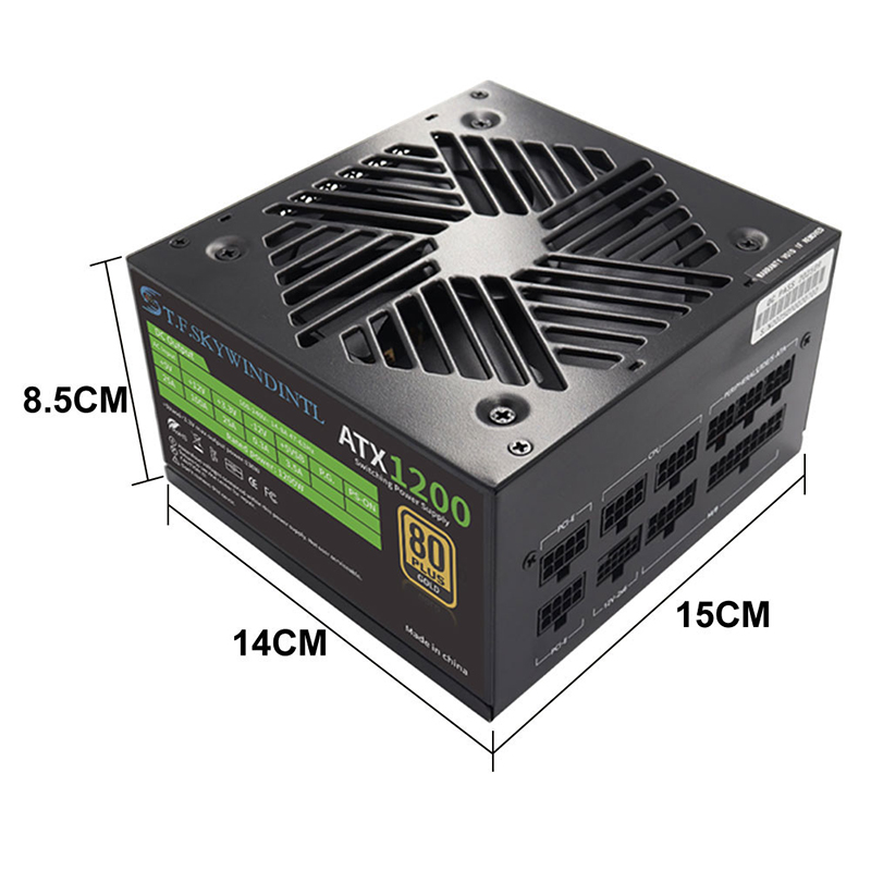 PCIE catu daya PC 5.0 1200W, P - Pc Gaming Watt ulasan dan harga