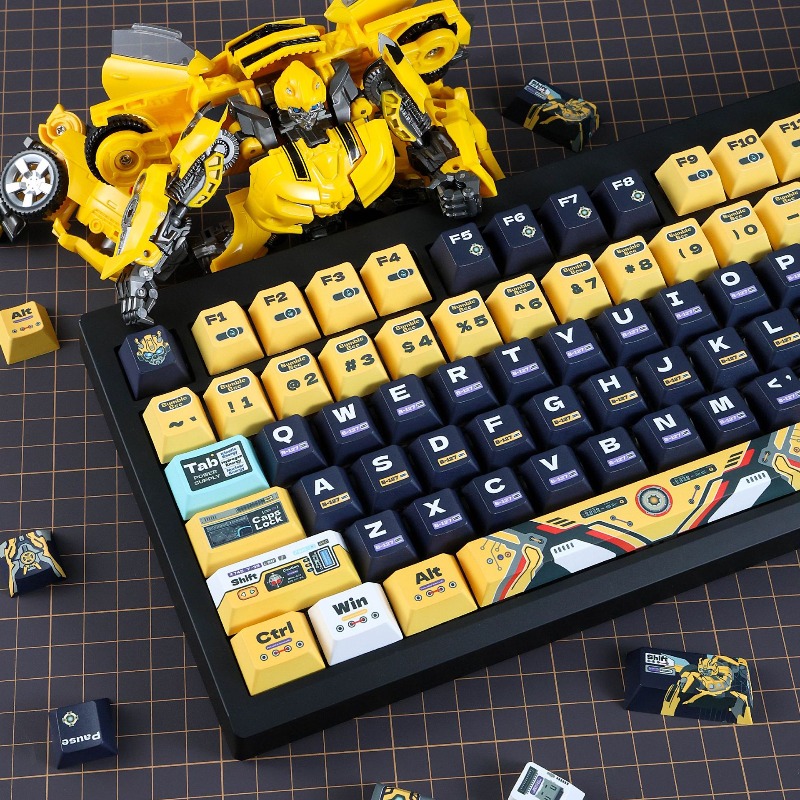 Tema Robot Lebah Kuning Keycap - Pc Gaming Yellow ulasan dan harga
