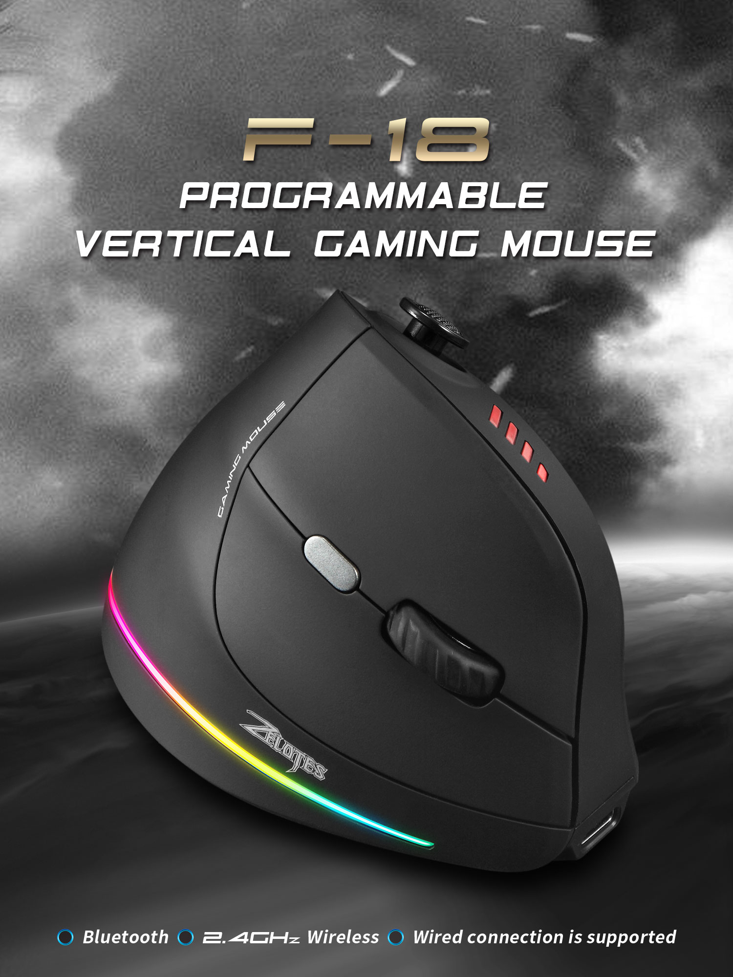 Jomaa RGB Backlit Kontrol Mous - Pc Gaming Simulator ulasan dan harga