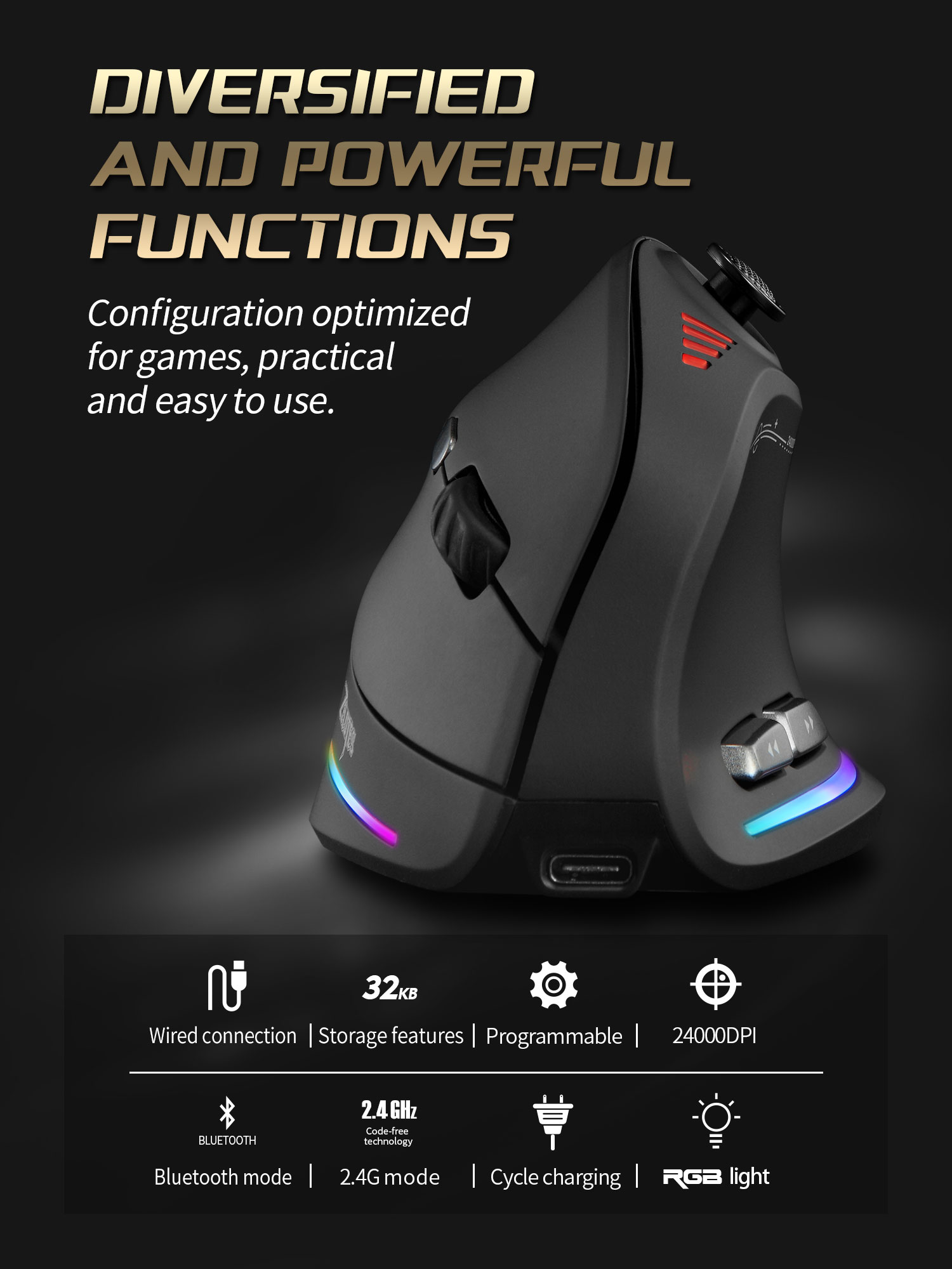 Jomaa RGB Backlit Kontrol Mous - Pc Gaming Simulator ulasan dan harga