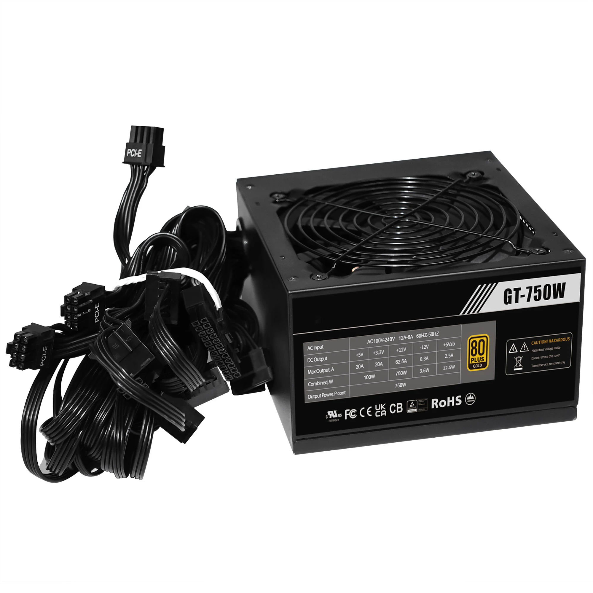 For750 Watt 80 PLUS Bersertifi - Pc Gaming Watt ulasan dan harga